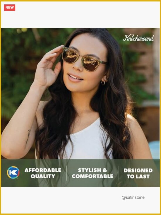 Polarized Sunglasses for Men & Women - UV400 Protection - Trendy Square Frame main image 4